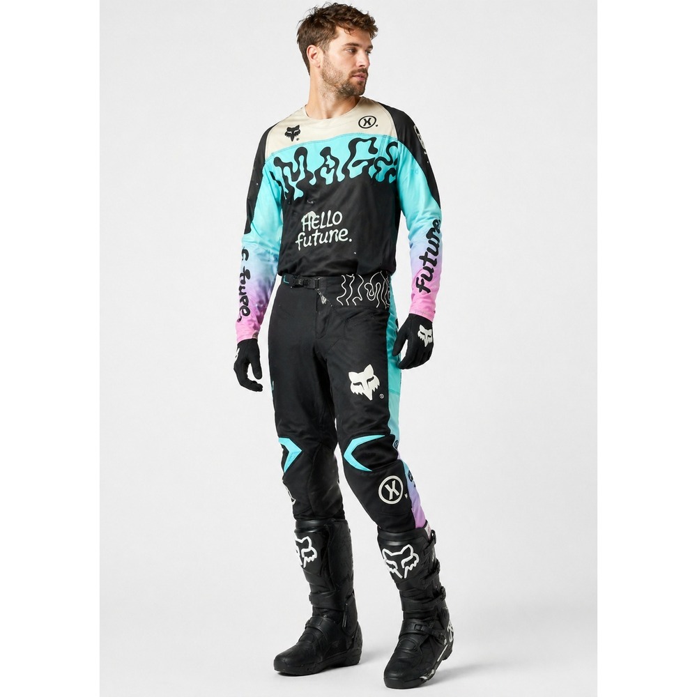 FOX Racing 180 Hello Future Pants Mens 30 NWT Motocross MX Riding Gear Black Tea